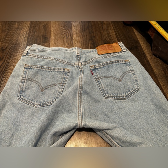 Levi’s Classic Light Blue women’s Jeans 501 0133 vintage fall frayed edge - Picture 2 of 11